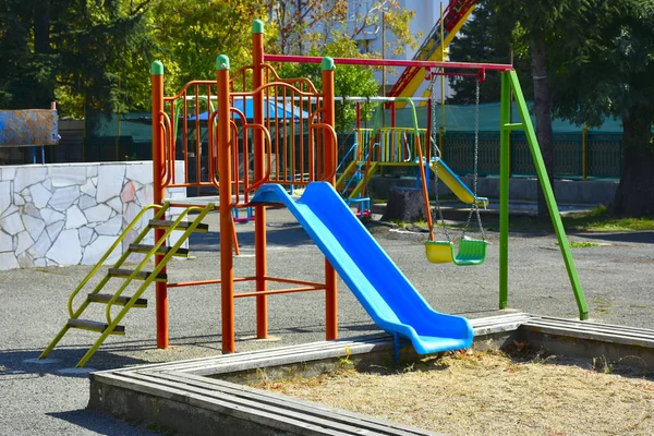 Vacker Lekplats Parken — Stockfoto