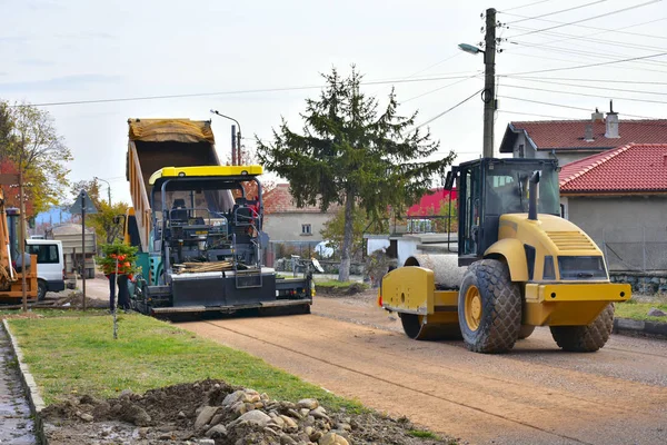 Grandi Macchine Costruzione Costruire — Foto Stock