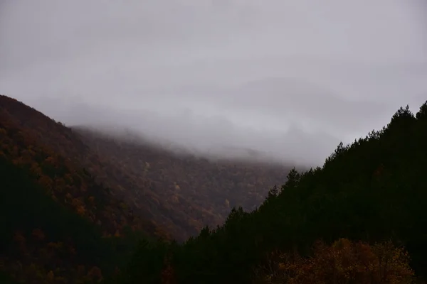 とても美しい風景山と霧 — ストック写真