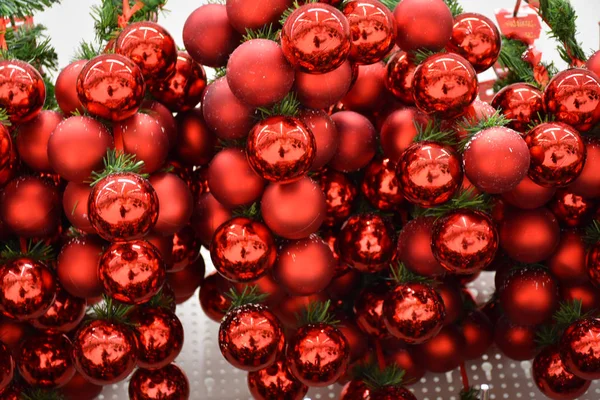 Juguetes Hermosos Para Navidad Cerca — Foto de Stock