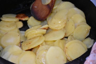 Kızarmış patates yakın 