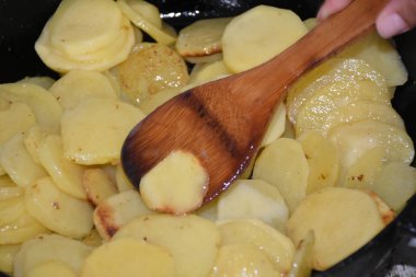 Kızarmış patates yakın 