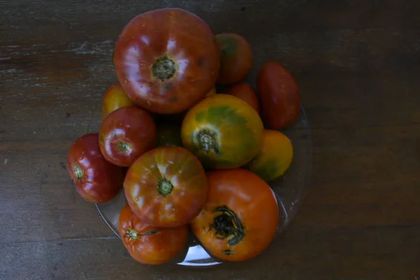 Tomatoes Table Close — Stock Photo, Image