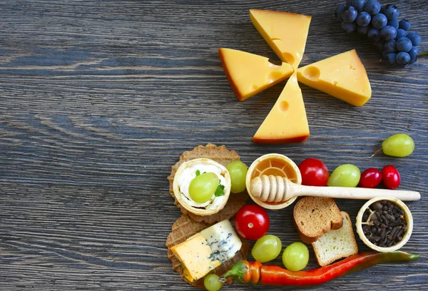 Aperitivos Variados Fechar — Fotografia de Stock