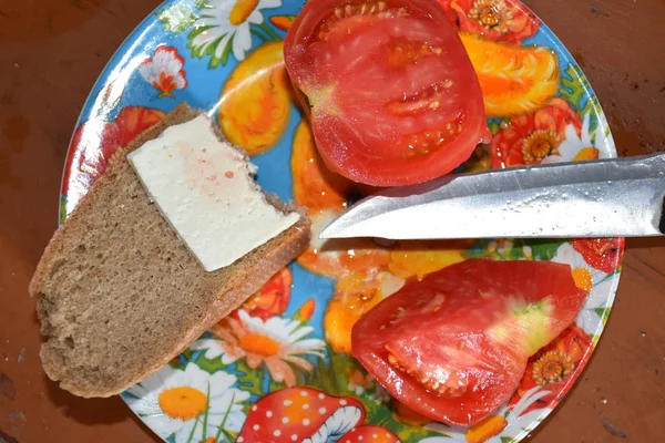 Frühstück Auf Dem Tisch — Stockfoto