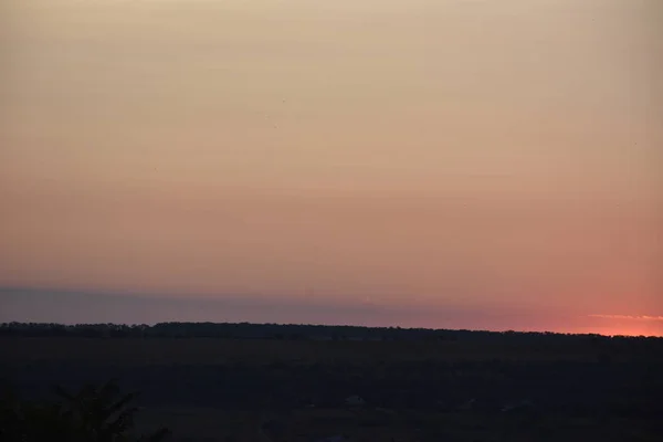 Magnifique Coucher Soleil Coloré Scène Tranquille — Photo