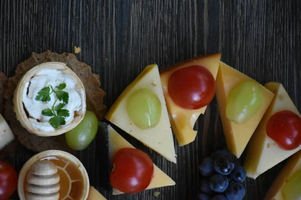 Queijo Variado Fechar — Fotografia de Stock