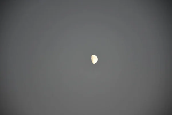 Mooie Maan Aan Hemel — Stockfoto