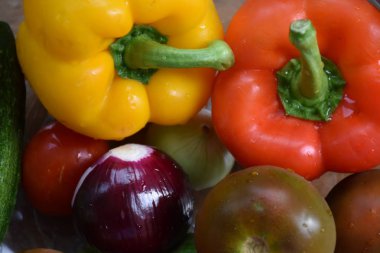 Farklı sebze yakın çekim 