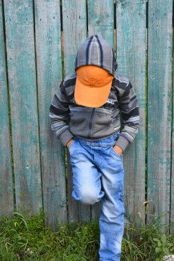 Bir çocuğun güzel portresi.