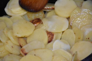 Kızarmış patates yakın 