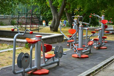 Parktaki güzel oyun parkı