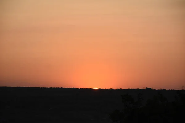 Belo Colorido Pôr Sol Cena Tranquila — Fotografia de Stock