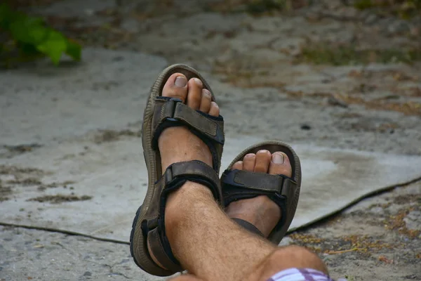 Fingrar Och Fötter Och Skor — Stockfoto