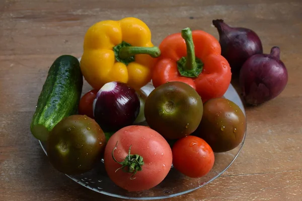 Vegetais Diferentes Fechar — Fotografia de Stock