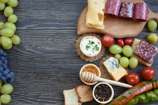 Aperitivos Variados Fechar — Fotografia de Stock