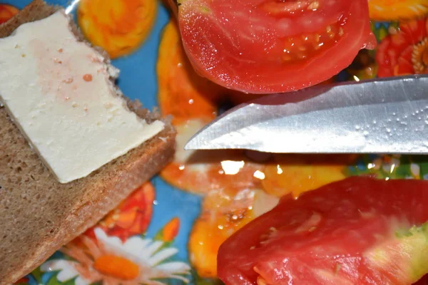 Frühstück Auf Dem Tisch — Stockfoto