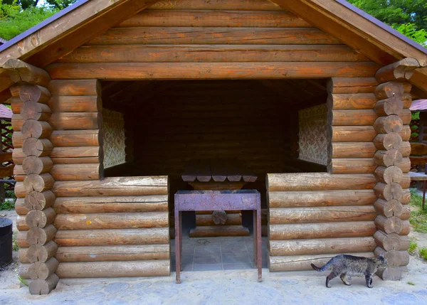 Old Cozy Wooden House Resort — Stock Photo, Image