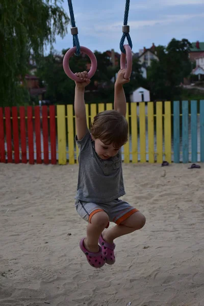 Child Playing Playground — Stock Photo, Image