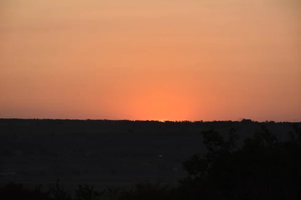 Красива Барвиста Спокійна Сцена Заходу Сонця — стокове фото