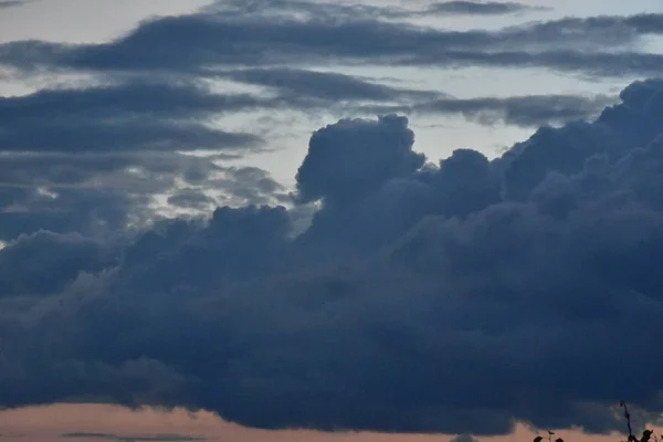 Ciel Bleu Nuages Blancs — Photo