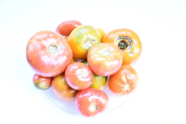 Tomat Atas Meja Tutup — Stok Foto