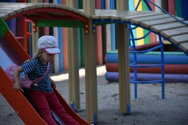 Child Playing Playground — Stock Photo, Image