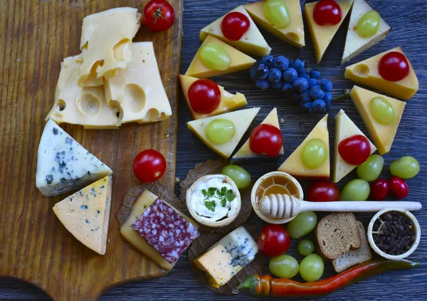 Aperitivos Variados Fechar — Fotografia de Stock