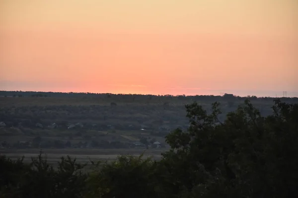 Belo Colorido Pôr Sol Cena Tranquila — Fotografia de Stock