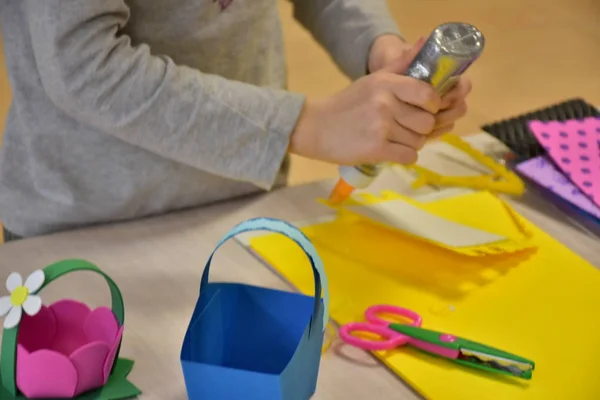 Papel Artesanía Cerca — Foto de Stock