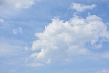 Mavi gökyüzü ve beyaz bulutlar