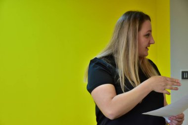 portrait of a blonde woman