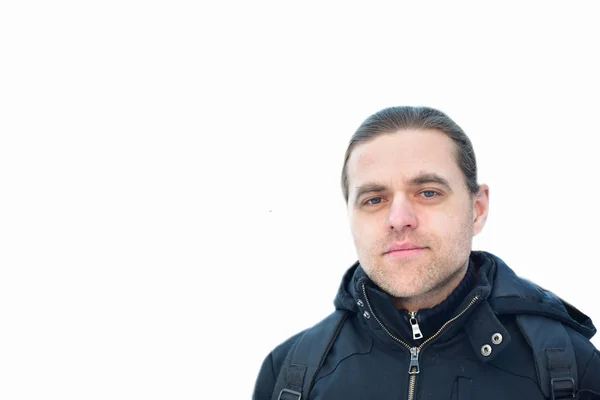 portrait of a man on a white background