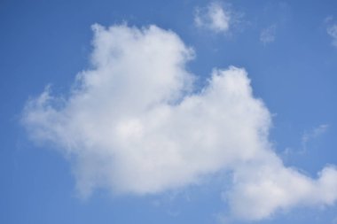 Mavi gökyüzü ve beyaz bulutlar