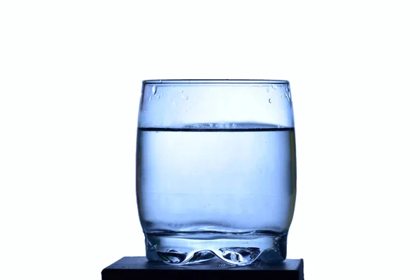 Krople Wody Szklance — Zdjęcie stockowe