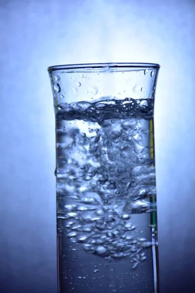 Drops Water Glass — Stock Photo, Image