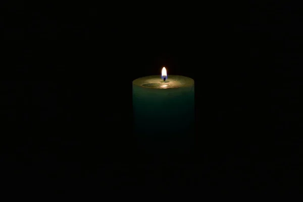 Свічка Запальничка Чорному Тлі — стокове фото