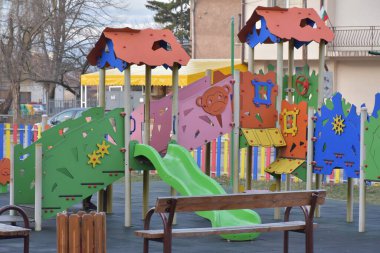 Parktaki güzel oyun parkı