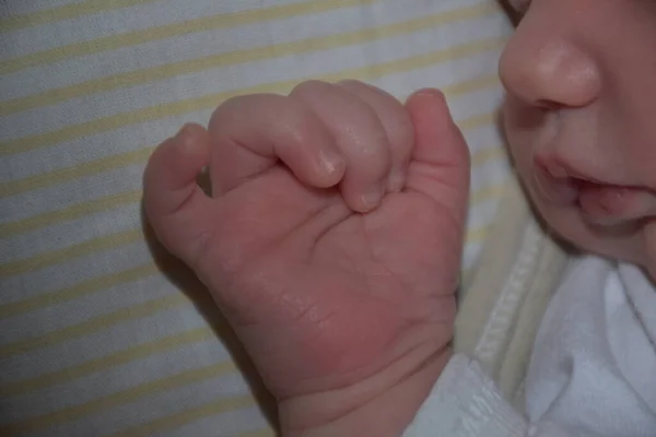 大人の手による子供の手 — ストック写真