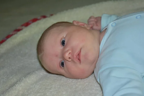 Newborn Baby White Background — Stock Photo, Image