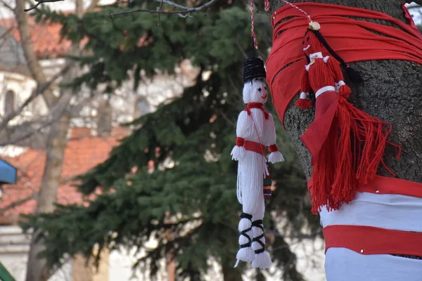 Fiesta Nacional Búlgara Primavera Baba Marta — Foto de Stock