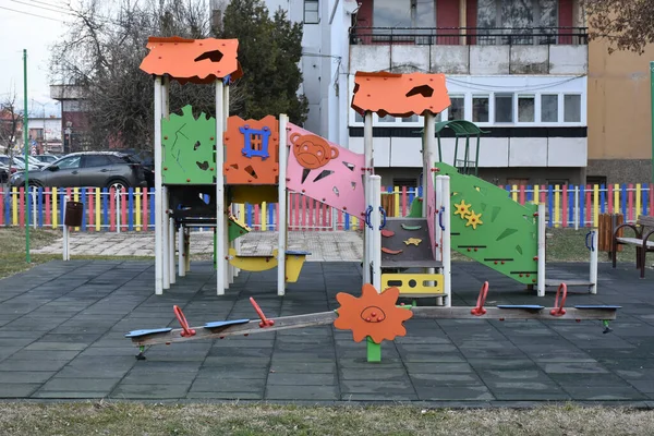 beautiful playground in the park