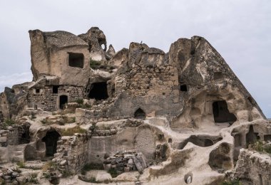 Eski mağara City Uçhisar Kalesi Kapadokya.