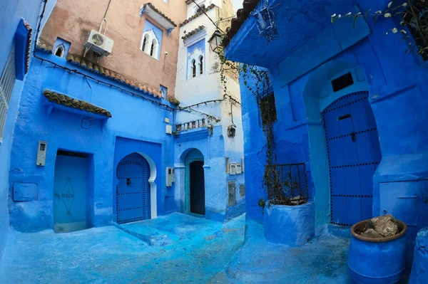 Οι μπλε ζωγραφισμένες οδούς του Σεφσάουεν, Μαρόκο — Φωτογραφία Αρχείου