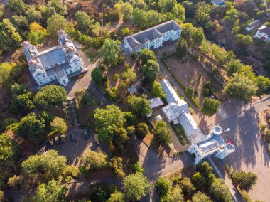 Korsun-Shevchenkivsky 'nin Hava Çekimi Tarihi ve Kültürel Rezerv. Lopukhins-Demidovs Sarayı, Ukrayna, Kyiv oblast