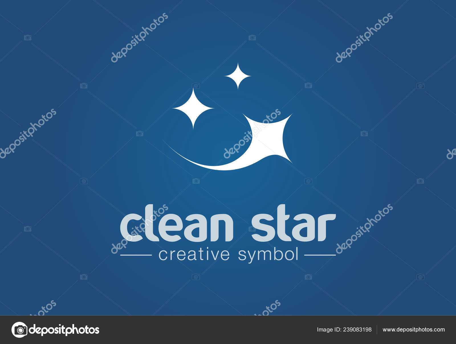 Sparkle Star Fresh Smile Creative Symbol Concept Wash Glare