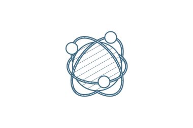 Küresel iletişim, ağ izometrik simgesi. 3d vektör illüstrasyonu. İzole edilmiş çizimler, teknik çizimler. Düzenlenebilir vuruş