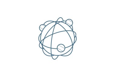 ağ, sosyal medya, küresel iletişim, internet izometrik simgesi. 3d vektör illüstrasyonu. İzole edilmiş çizimler, teknik çizimler. Düzenlenebilir vuruş