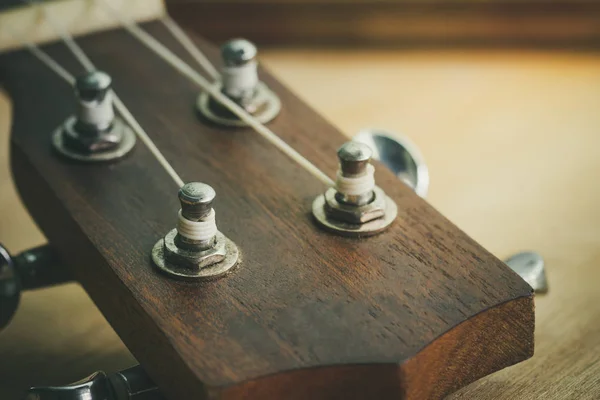 Cabeza Ukelele Perilla Con Luz Mañana Adecuado Para Artículos Música — Foto de Stock