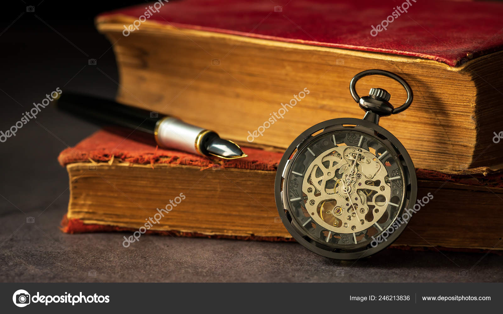 pocket watch with light